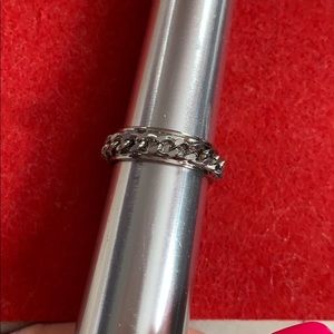 NWT Men’s spinner chain rings stainless steel 11.5